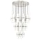 Z-Lite Cayden Chandelier, 27-Light, 36 In.W x 16.75 In.H, Brushed Nickel/Clear + Etched Opal 1946P-27R-BN - alternate 4